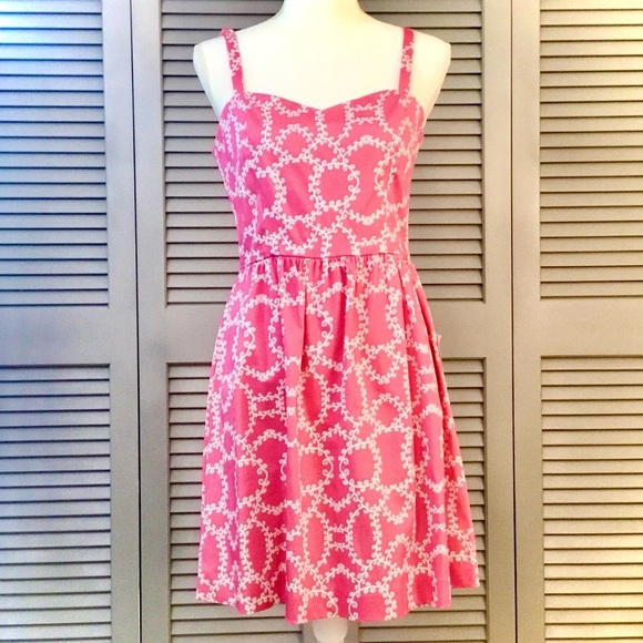 Kaeli Smith Pink and White Print Dress - Picture 2 of 8